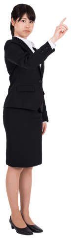 Asian Businesswoman in Formal Suit Transparent Background
