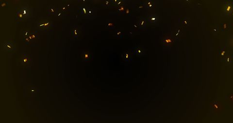 Golden Confetti Falling Against Black Background Celebrating Events - Download Free Stock Images Pikwizard.com