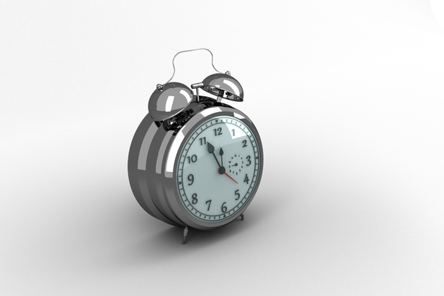 Silver Alarm Clock Illustration on Transparent Background - Download Free Stock Videos Pikwizard.com