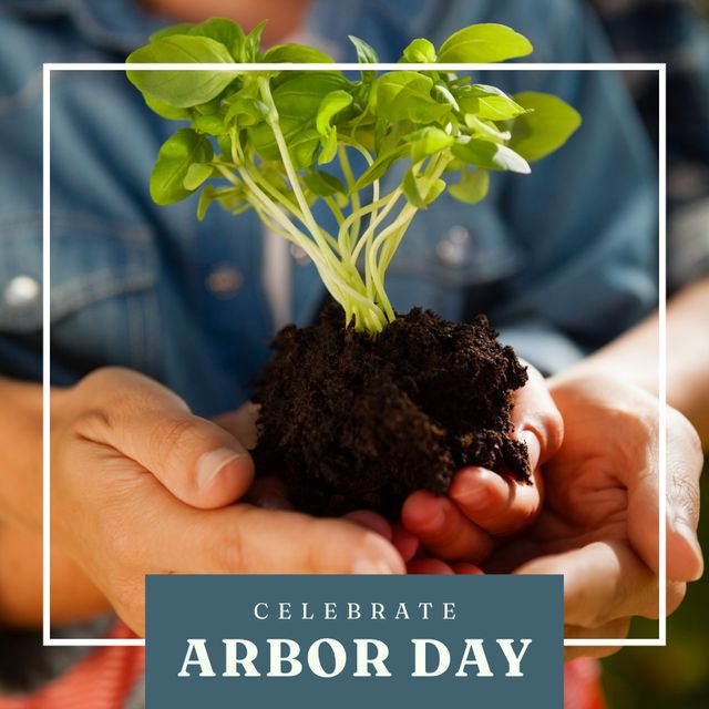 Caucasian Woman and Child Planting Seedling to Celebrate Arbor Day - Download Free Stock Templates Pikwizard.com