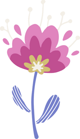 vibrant stylized flower on transparent background blooming - Download Free Stock Videos Pikwizard.com
