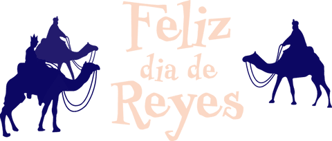 Feliz dia de reyes festive illustration on transparent background