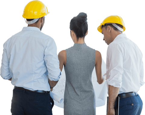 transparent view of architects analyzing construction blueprint - Download Free Stock Videos Pikwizard.com