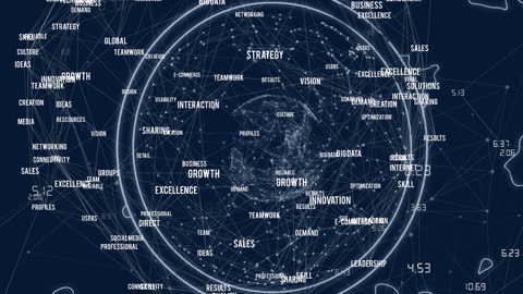 Global Network Connections with Business Strategy Concepts