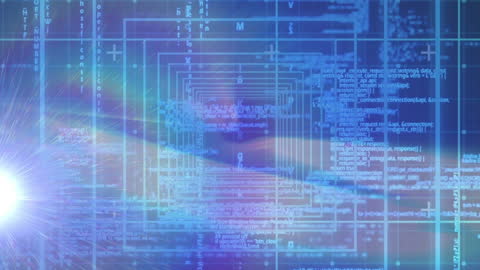 Abstract Data Processing Code with Light Effects