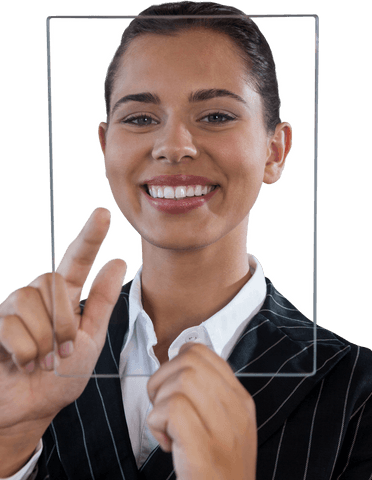 Transparent Screen Technology with Businesswoman in Suit - Download Free Stock Videos Pikwizard.com