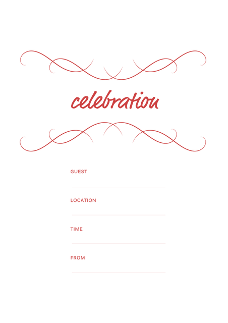 Transparent Celebration Invitation Card Template - Download Free Stock Videos Pikwizard.com