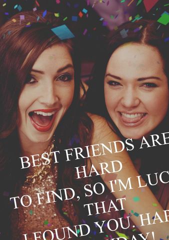 Celebrating Friendship Laughing With Confetti Shower