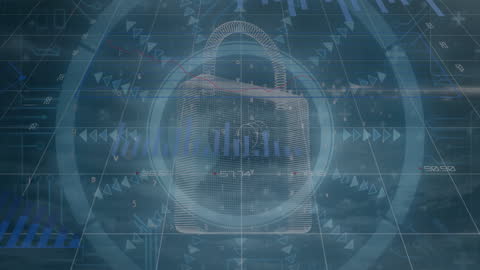 Secure Financial Data Processing Animation