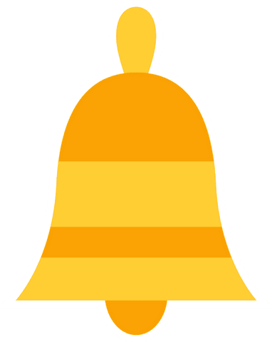 stylized yellow alarm bell icon with transparent background - Download Free Stock Videos Pikwizard.com