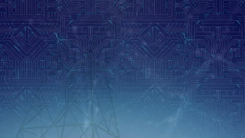 Futuristic Microprocessor Connections and Mobile Towers