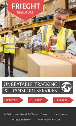 efficient freight tracking and reliable delivery services promotion - Download Free Stock Templates Pikwizard.com
