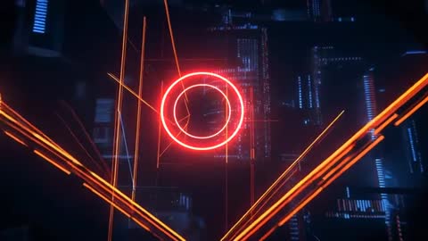 Futuristic Glowing Core Forming in Digital Circuit Network