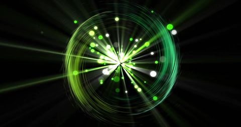 dynamic green light trails on black background - Download Free Stock Images Pikwizard.com