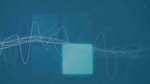 Abstract Mathematics and Technology Background Animation
