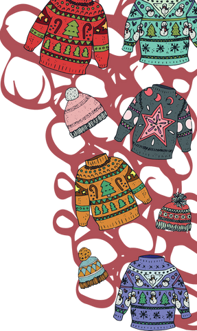 transparent christmas sweater designs with holiday themes - Download Free Stock Videos Pikwizard.com