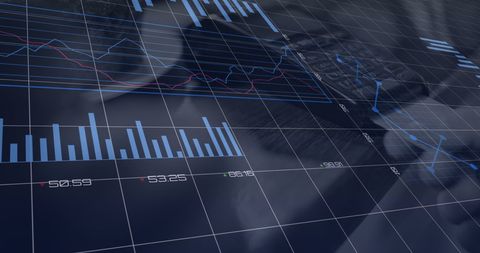 Financial Data Overlay on Card Transaction Visualization - Download Free Stock Images Pikwizard.com