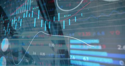 Digital Financial Data Processing with Futuristic Interface - Download Free Stock Images Pikwizard.com