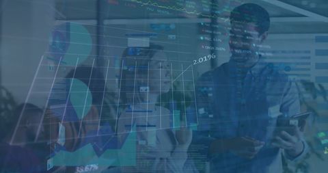 Global Finance and Digital Data Analysis in Office - Download Free Stock Images Pikwizard.com