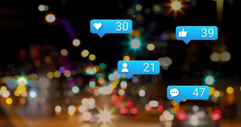 Social Media Interaction with Bokeh City Lights