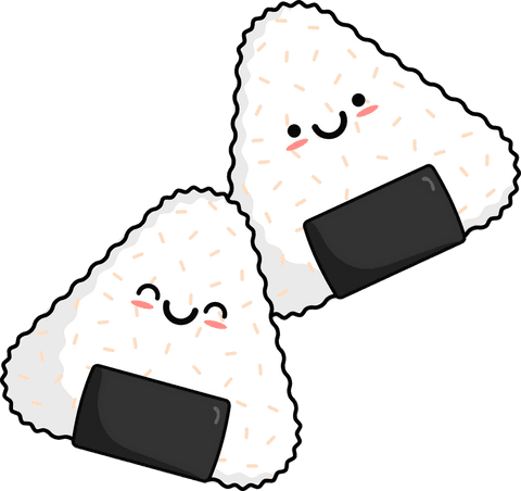 smiling rice balls with seaweed kawaii cartoon on transparent background - Download Free Stock Videos Pikwizard.com