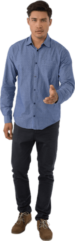 businessman in blue shirt offering handshake transparent background - Download Free Stock Videos Pikwizard.com