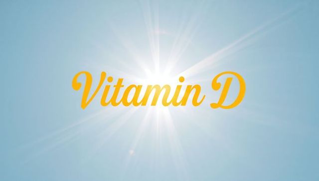 Vitamin D Sunburst Over Pale Blue Sky with Radiant Glow and Lens Flare