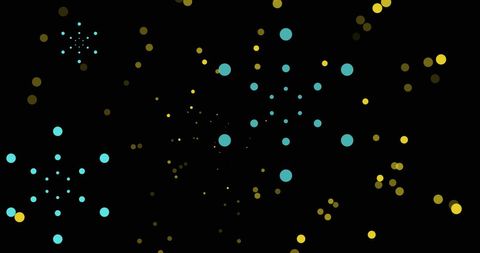 Bright Firework Burst with Floating Lights on Black Background - Download Free Stock Images Pikwizard.com