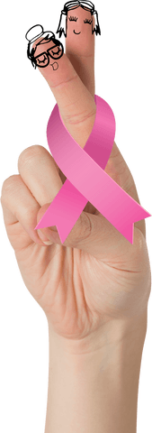 transparent fingers with breast cancer awareness ribbon symbol - Download Free Stock Videos Pikwizard.com