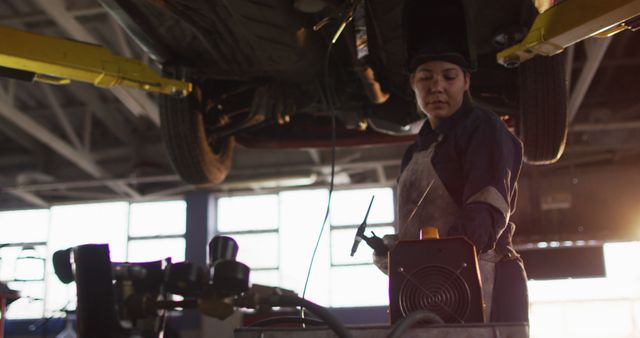 Skilled Mechanic Working on Vehicle in Auto Repair Shop - Download Free Stock Images Pikwizard.com