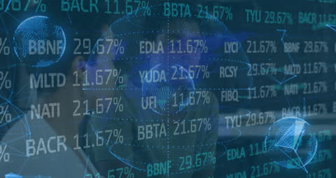 Businesswomen Collaborating on Global Data Visualization