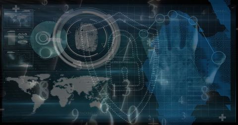 Digital Security Visualization with Futuristic Interface - Download Free Stock Images Pikwizard.com