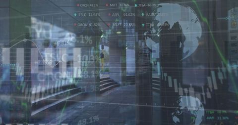 Technological Impact on Global Finance with Urban Overlays - Download Free Stock Images Pikwizard.com
