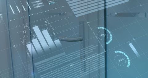 Digital Financial Data Overlapping Business Environment - Download Free Stock Images Pikwizard.com