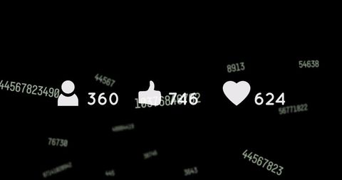 Social Media Engagement Icons on Abstract Digital Background - Download Free Stock Images Pikwizard.com