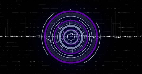 Digital Interface Data Processing with Futuristic Halo Design - Download Free Stock Images Pikwizard.com