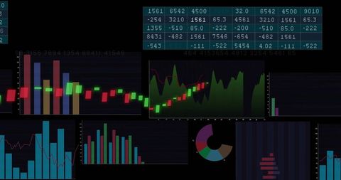 Dynamic Digital Data Processing and Analysis Graphs - Download Free Stock Images Pikwizard.com