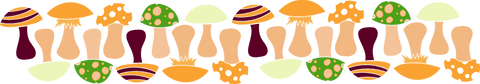 Colorful Mushroom Illustration on Transparent Background - Download Free Stock Videos Pikwizard.com