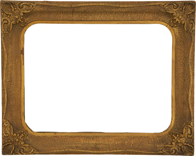 Vintage Golden Frame Illustration on Transparent Background - Download Free Stock Videos Pikwizard.com