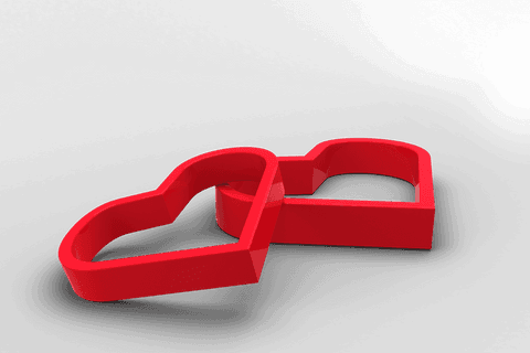 Interlocking Red Hearts Symbol on Transparent Background - Download Free Stock Videos Pikwizard.com