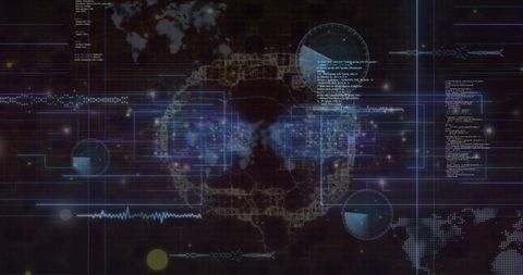 Futuristic Digital Brain with Data Processing Networks - Download Free Stock Images Pikwizard.com