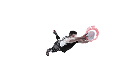 dynamic transparent rugby player mid-air scoring move - Download Free Stock Videos Pikwizard.com