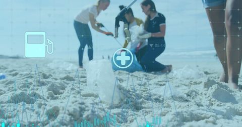 Beach Cleanup with Environmental Data Overlays for Conservation