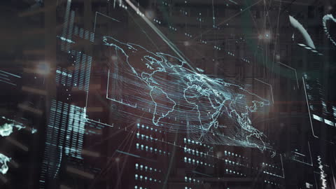 Global Network Connections with Data Interface Hologram