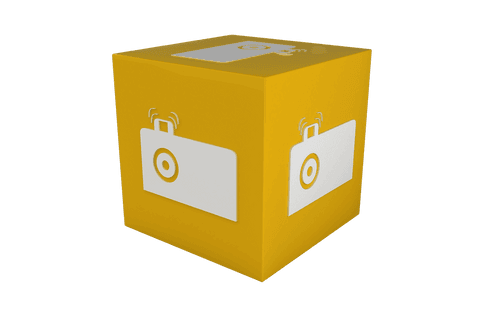yellow cube with camera icon on transparent background technology vector - Download Free Stock Videos Pikwizard.com