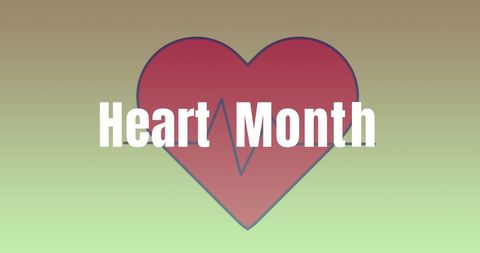 Heart Month Promotional Design for Heart Health Awareness - Download Free Stock Images Pikwizard.com