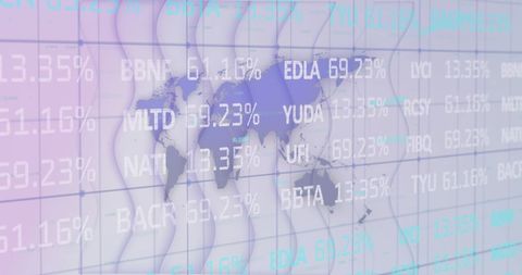 global financial data visualization with world map interface - Download Free Stock Images Pikwizard.com