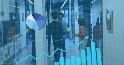 Business Team Analyzing Data With Interactive Graphs - Download Free Stock Images Pikwizard.com