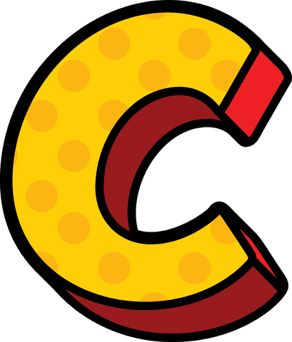 big yellow c letter on transparent background for alphabet art - Download Free Stock Videos Pikwizard.com