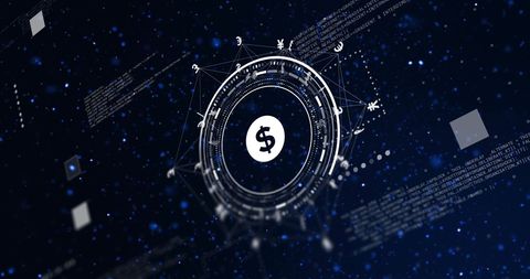 Digital Currency Processing with Technology Interface - Download Free Stock Images Pikwizard.com